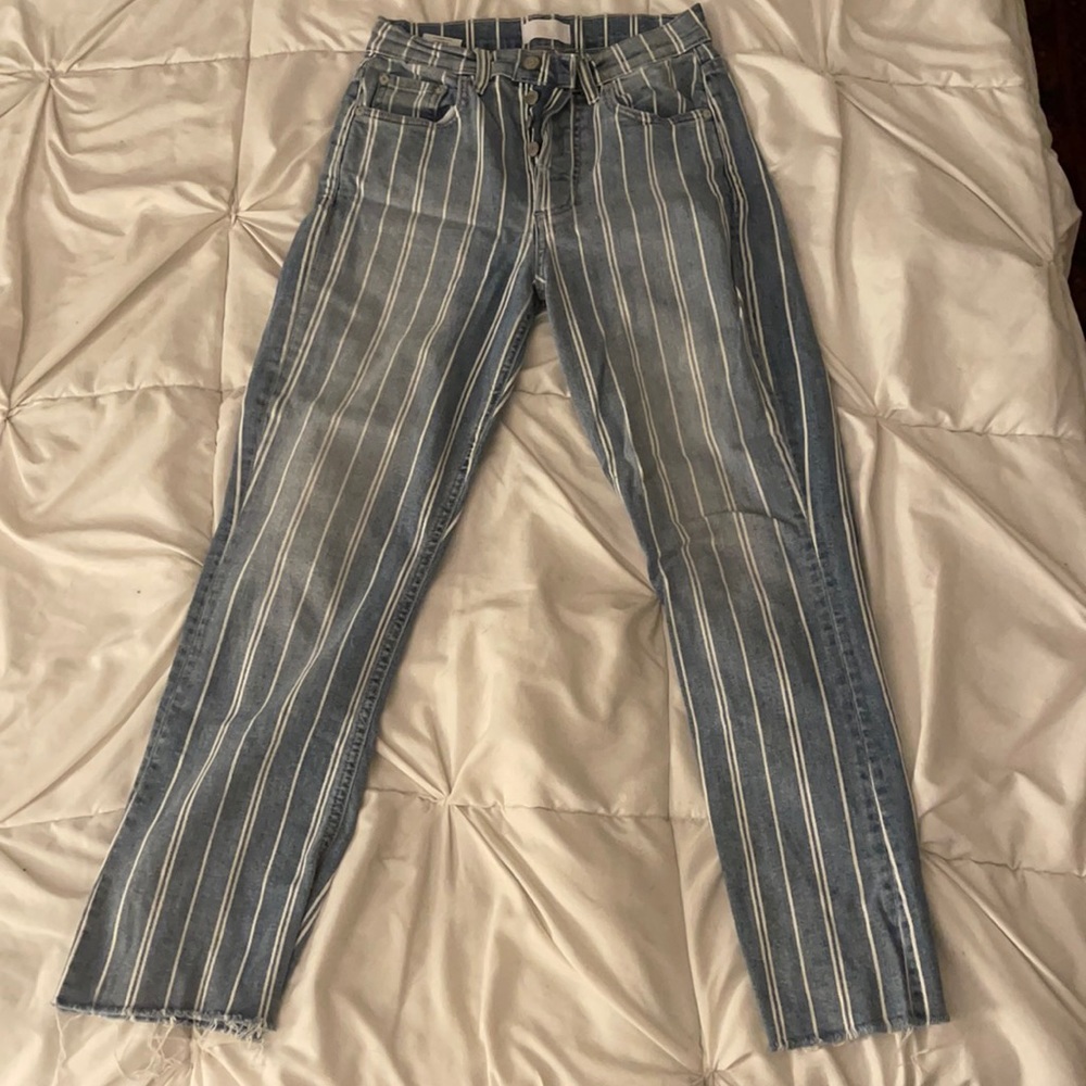 Boyish Stanley Jeans Blue & White Stripe Straight Leg